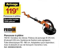 Offre Ponceuse A Platre Feider Chez Castorama