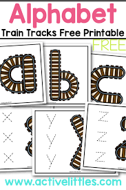 Let's chug through the alphabet, learning beginning sounds of words. Alphabet Train Free Printable Active Littles