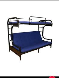 Triple bunk bed triple bunk bed with single bed and double bed together. C Futon Bed Double Deck Bunk Bed Sofa Bed Furniture Home Living Furniture Bed Frames Mattresses On Carousell