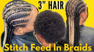 Bead stringing may be the most popular and universal of all jewelry making techniques. Straight Back Feed In Braids On A Short Afro Youtube