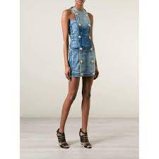 Double Breasted Denim Dress Runway Catalog