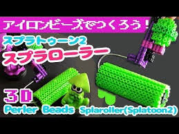 アイロンビーズとワイヤー つまようじ 竹串を使って スプラトゥーン2のブキ スプラローラー を作ってみました 実際にコロコロ回るので いつでもローラーで戦えます 作り方動画 アイロンビーズのパーツをワイヤー 竹串 つまようじで組み立てていきます 接