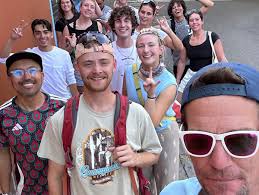 Today marks the end of our time in the Paiz community. The teachers and  students lined up