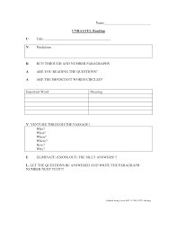 Unravel Reading Strategies Reading This Or That Questions