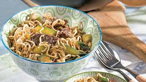 Mie Nudel Pfanne Mit Rindfleisch Rezept Rindfleisch Rezepte Gesund Rindfleisch Fleisch Gerichte
