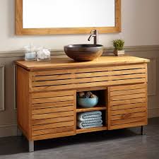 48 Caldwell Teak Vessel Sink Vanity Bathroom Vanities Bathroom Teak Bathroom Vanity Vessel Sink Vanity Teak Bathroom