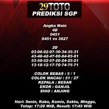 Pin Di Prediksi Sgp