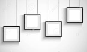 Download Vector 3d Blank Black Hanging Frames Royalty Free Cliparts Vectors And Stock Illustration Image 87334433