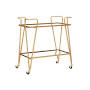 Linon Lawsonia 2-Tier Mid-Century Modern Mobile Bar Cart with Mirrored Top from www.target.com