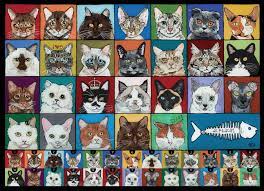 Alphacats 1000 Piece Jigsaw Cat Portraits Cat Art C Is For Cat