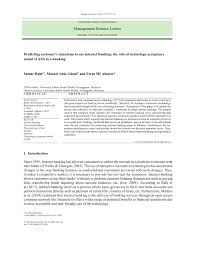 Pdf Predicting Customer S Intentions To Use Internet Banking The Role Of Technology Acceptance Model Tam In E Banking