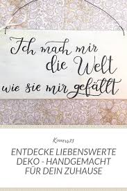 Holzschild Handbemalt Ich Mach Mir Die Welt Wooden Signs Sign I Lettering