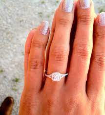 My Engagement Ring Ahh I Love It Square Wedding Rings Wedding Rings Simple Wedding Rings Vintage