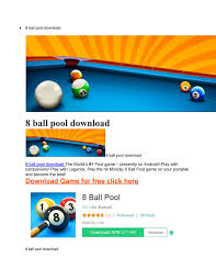 Play on the web at miniclip.com/pool don't miss out on the latest news: 8 Ball Pool Game Free Download By Serajbung15 Issuu