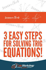 How To Solve Trig Equations With 3 Simple Steps Math Methods Learning Math Teaching Math