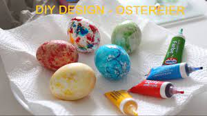 Ostereier Designen Mit Lebensmittelfarbe Design Easter Eggs With Food Color Youtube
