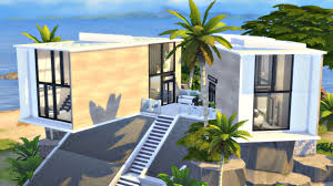 Modern Cliff House Sims 4 Speed Build