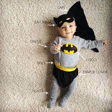 Diy Batman And Batgirl Costume Baby Batman Costume Baby Halloween Costumes For Boys Baby Batman