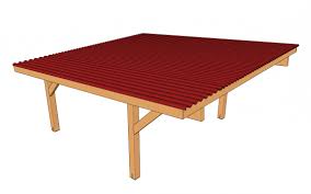 A Couverture En Bac Acier En Tole Ondulee Ou En Zinc Guide De Construction Des Carport Abri Voiture Et Prea Garage Bois Toit Plat Abri Voiture Tole Ondulee