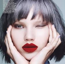 Throwback to that time I cut a wide red velvet ribbon into lip shapes and  stuck it