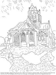 Vangoghchurchmedium Happy Family Art Famous Art Coloring Coloring Books Cool Coloring Pages