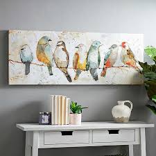 For a great romantic gift, get swept away by the red umbrella couple canvas art print. Colorful Birds On Wire Canvas Art Print Kirklands