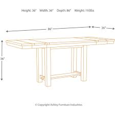 This will help to make sure you can comfortably slide a chair out from underneath the table. Moriville Counter Height Dining Room Table By Signature Design By Ashley Nis103532538 Callan Furniture