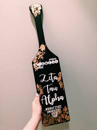 Black And Gold Sorority Paddle Gold Sorority Paddle Zta Sorority Paddle In 2020 Sorority Little Greek Sorority Paddles Fraternity Paddles