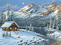 Pin By Hortense On Christmas Winter Scene Paintings Winter Painting Winter Scenery