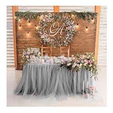 Tutu Table Skirt Fluffy Tulle Lace Table Skirting For Rec Https Www Amazon Com Dp B0 Wedding Decor Elegant Wedding Reception Head Table Wedding Cake Table