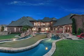 Lazy River Pool Design With Putting Green An Island Two Bridges Unforgettable Backyard On This Southlake Lazy River Pool Pool Designs Indoor Outdoor Pool