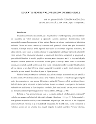 Implicarea micilor åÿcolari ã®n activitã£å£ã®le de cunoaåÿtere, ã®nå£elegere a unor fapte åÿi fenomene din universul apropiat, ã. Pdf EducaÈie Pentru Valori Èi Convingeri Morale