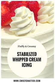 Stabilized Whipped Cream Icing Perfect For Spring Sweet Chatter Recipe Recipes With Whipping Cream Whipped Cream Icing Cream Recipes
