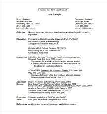 Its simple resume outline in combination with good resume fonts make it stand out from the rest. 15 College Resume Templates Pdf Doc Free Premium Templates