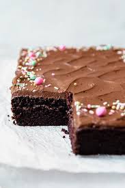 Birthday cake, chocolate drip, large rectangle, large rectangle birthday cake, whipped cream. One Bowl Chocolate Cake Recipe House Of Nash Eats
