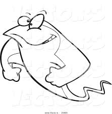 Showing 12 coloring pages related to corvette. Vector Of A Cartoon Strong Stingray Coloring Page Outline By Toonaday 23820