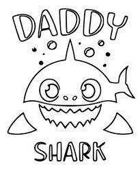 All you need is photoshop (or similar), a good photo, and a couple of minutes. Coloring Page Baby Shark Daddy 6