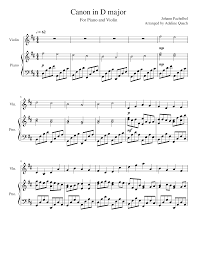 Music books and guitar tabs for musicians. Canon In D Violin Piano Sheet Music For Piano Violin Piano Voice Musescore Com