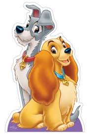 Lady and The Tramp Cardboard Cutout Official Disney Standee / Standup