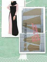 Baju gamis merupakan salah satu pakaian muslim yang paling disukai oleh semua wanita muslimah. Gamis Colour Block Menjahit Pola Busana Pola Pakaian