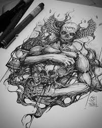 Fajar Rahadian Artchitect Instagram Photos And Videos Concept Art Drawing Dark Art Tattoo Sketch Tattoo Design