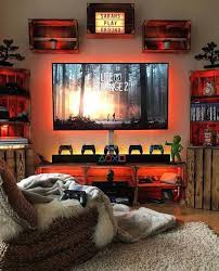 34 Fun Video Game Rooms For The Beginners Homemydesign Game Room Decor Video Game Rooms Video Game Room Design