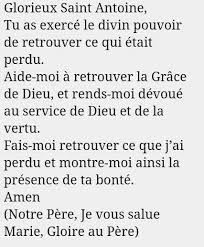Maybe you would like to learn more about one of these? Priere A Saint Antoine De Padoue Pour Retrouver Des Objets Perdus Priere Saint Antoine Priere Priere Chretienne