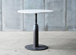Fill in the missing pieces to any contemporary setting with. Pedestal Table Made In Marble From Carrare And Metal Base