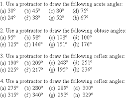 Drawing Angles Less Than 180 With A Protractor Drawing Angles Teaching Math Protractor