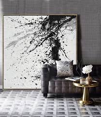 Black And White Paint Drip Art Minimalist Drip Painting Dh29a Minimalist Painting Abstract Canvas Painting Drip Painting