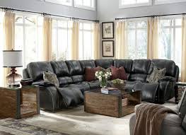 Large Windows And This Sleek Black Leather Sofa Set From Flexsteel Combine Perfectly To Give Furniture Placement Living Room Living Room Sets Best Leather Sofa