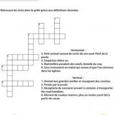 Mots Fleches Gratuits Pour Enfant Jeux De Mots Images A Imprimer Tete A Modeler