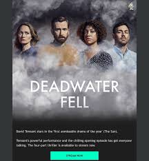 Tom kendrick (david tennant) is the prime suspect behind the house fire that killed his wife and three children in this crime drama c. David Tennant Com A Twitter The Full Series Of Deadwater Fell Is Available To Stream Now On All4 Https T Co F0fdkbaveq It S Also Released On Dvd On Monday Https T Co Jn9phktsad Deadwaterfell Davidtennant Https T Co Cufqypwhvu