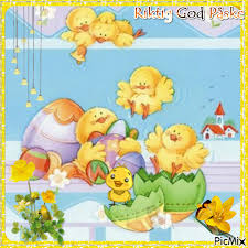 Hvis det er sandt, skal du snart udskifte nisser, julegaver, risengrød, sne og kulde med. God Paske Happy Easter Picmix